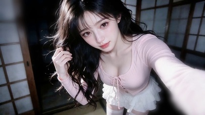 镜头前清纯少女