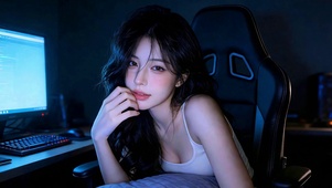 深夜禁欲系电竞美女4K