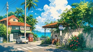 海湾小镇