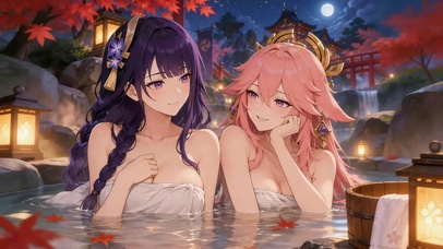 泡温泉的姐妹