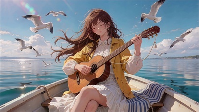 弹吉他