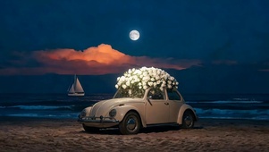 海边夜景