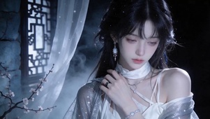 清冷cg美女