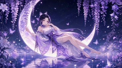 紫藤月下蝴蝶忍
