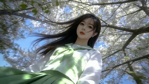 穿校服女孩
