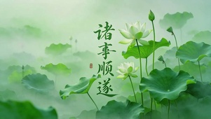 绿色禅意壁纸
