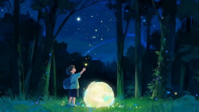 夜景星空男孩